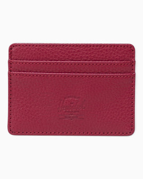 Herschel Charlie Vegan Leather Kartlık Cherry Red