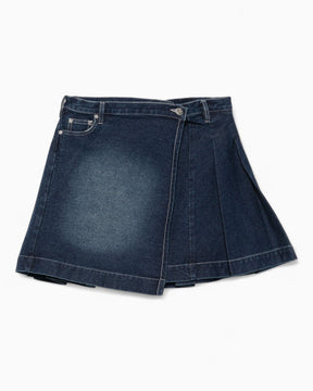 House of Sunny Pleat Kadın Etek Indigo