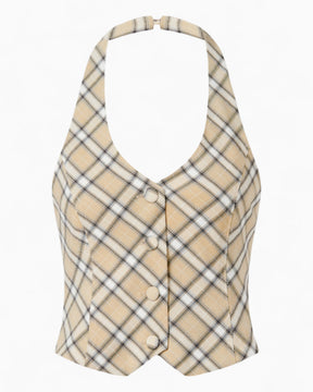 House of Sunny Sloane Check Kadın Yelek Multi