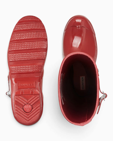 Hunter Original Tall Gloss Kadın Çizme Military Red