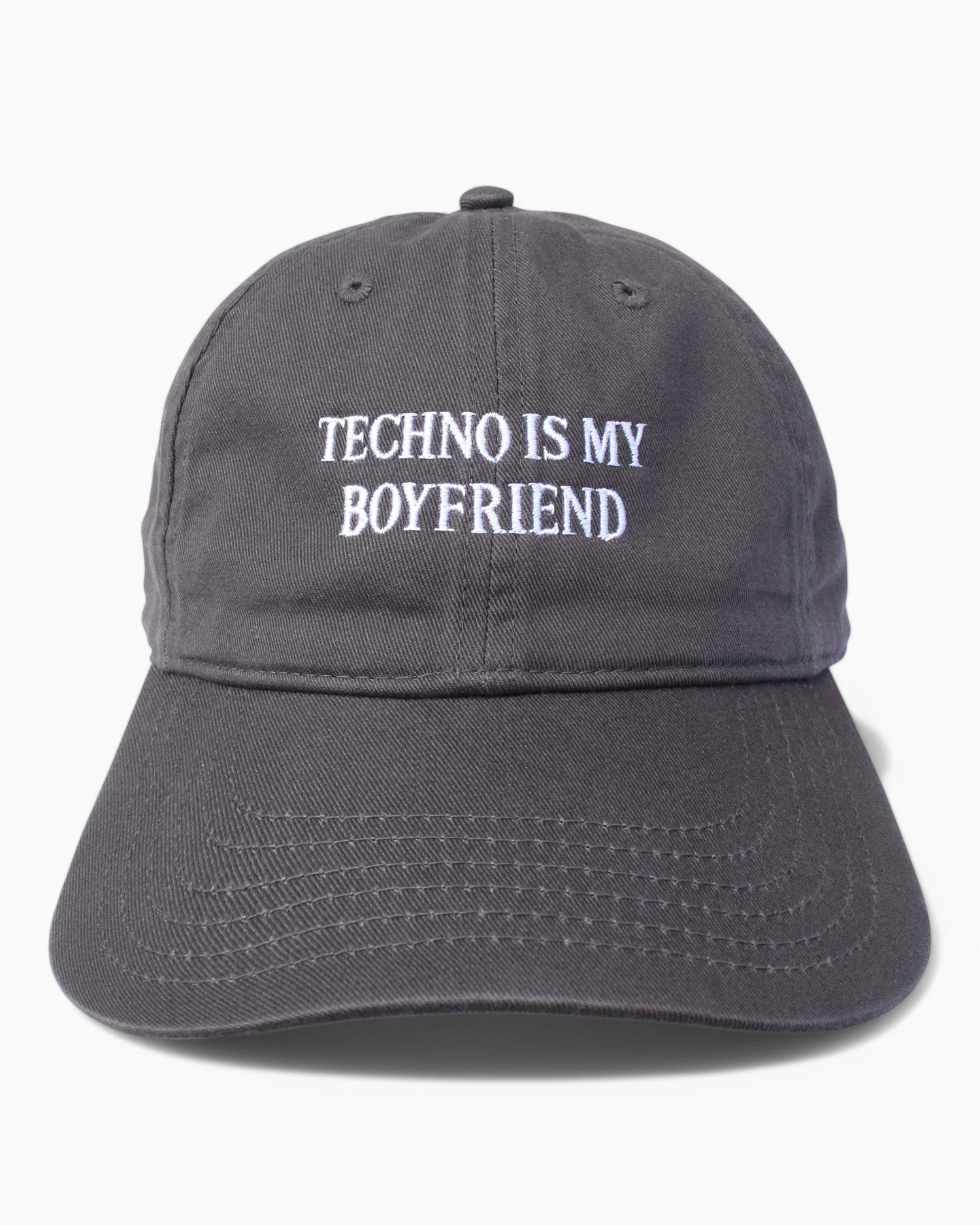 IDEA techno is my boyfriend cap グレー IDEA Techno Is My Boyfriend Şapka - vitruta
