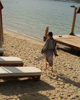 Keten Baskılı Kimono