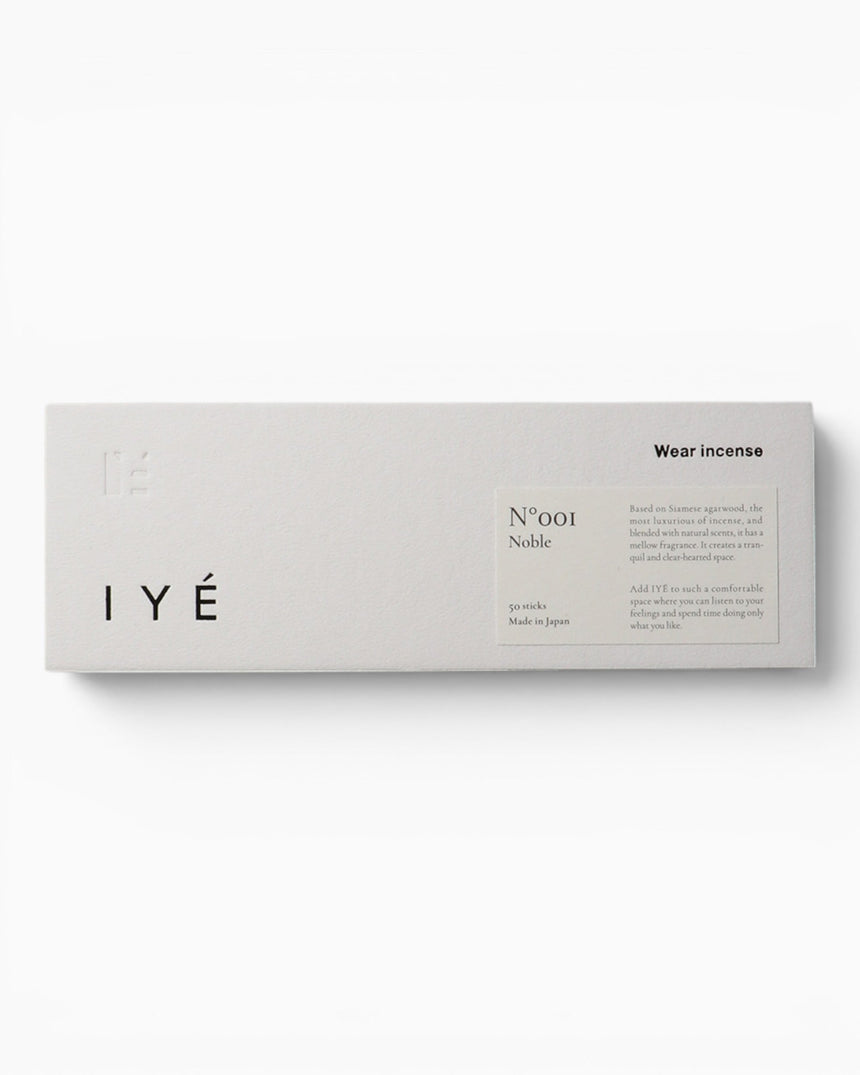 IYÉ IYÉ incense No.001 Noble Agarwood