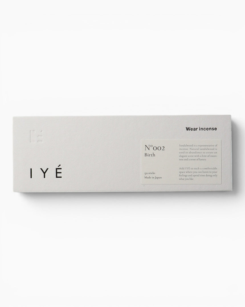IYÉ IYÉ incense No.002 Birth Sandalwood