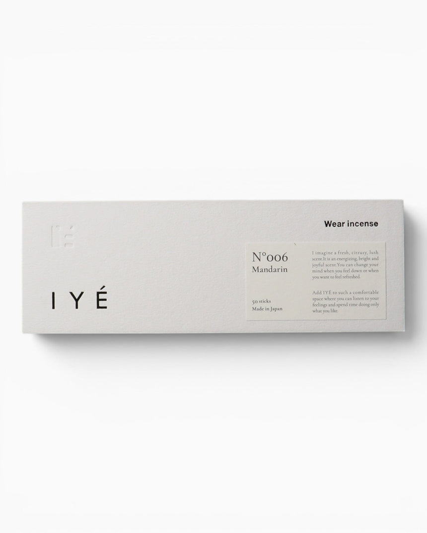 IYÉ IYÉ Incense No.006 Mandarin Citrus