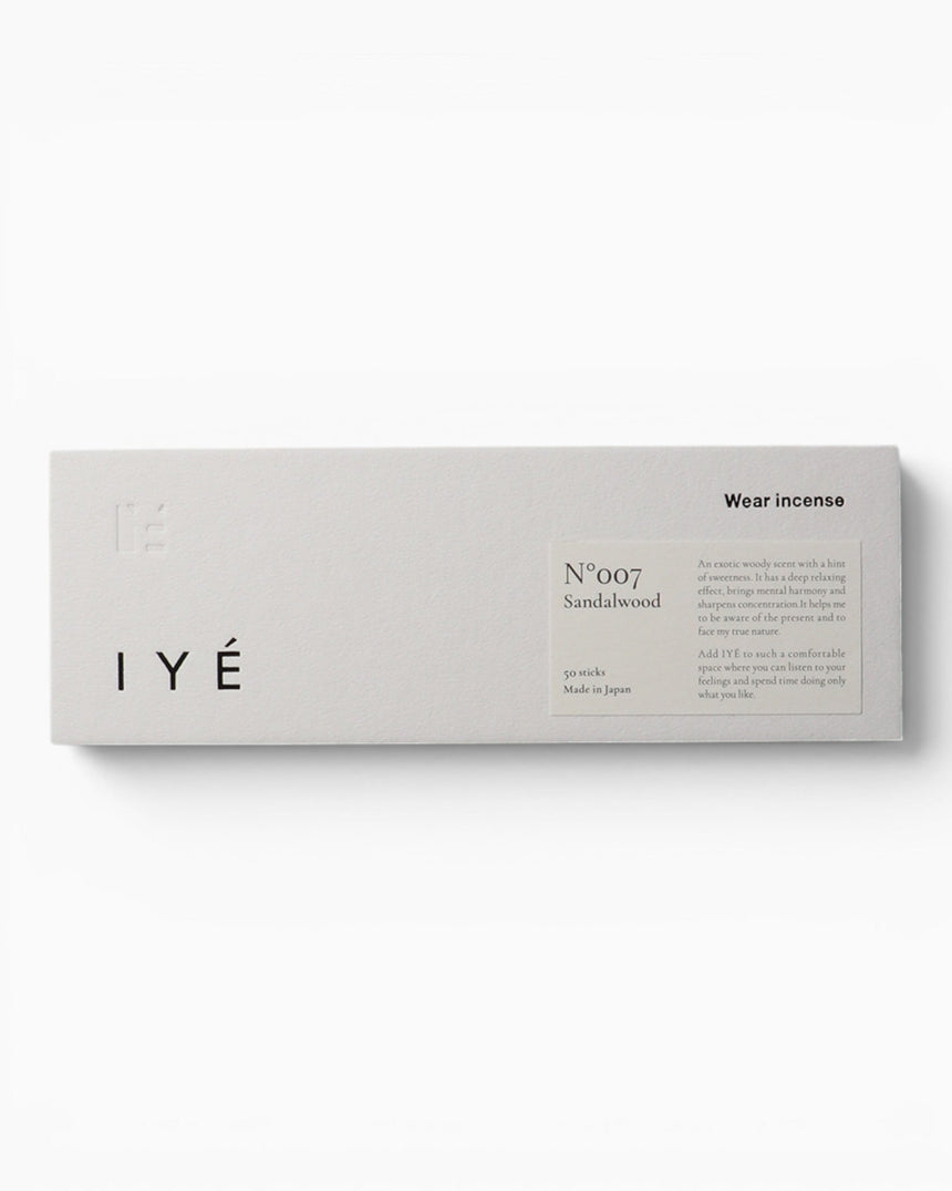 IYÉ IYÉ incense No.007 Sandalwood Woody