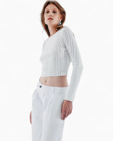 Knitology Openwork Knitted Top