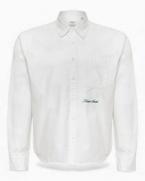 KUNST STUDIO Box Fit Embroidered Shirt White