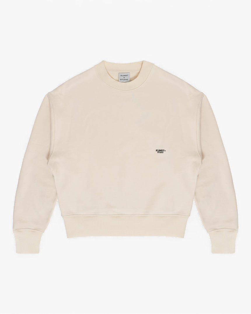 KUNST STUDIO Oversize Heavyweight Sweatshirt Ecru