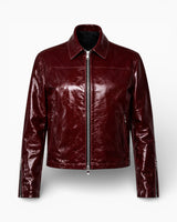 Kundura 70's Buzgu Leather Jacket Burgundy
