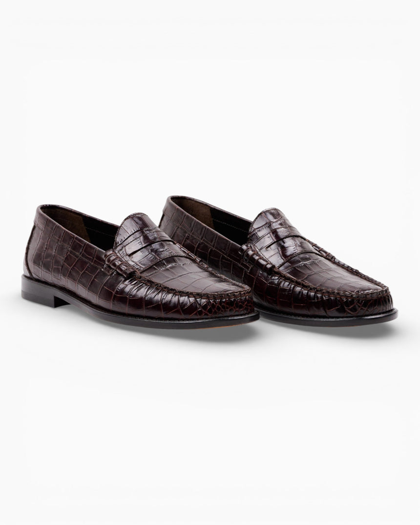 Kundura Crocodile Penny Loafer