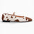 Kundura Pony Ballerina Brown/White