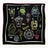 Lar Studio Etruscan 55x55 Fular Black