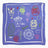 Lar Studio Etruscan 55x55 Fular Blue