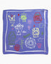 Lar Studio Etruscan 55x55 Fular Blue