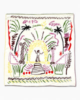 Lar Studio Jardin Paradis Scarf 65x65 Fular Multicolor
