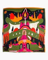 Lar Studio Labyrinth of Horta Scarf 95x95 Fular Multicolor