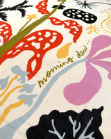 Lar Studio Morning Dew White Wool 130x130 Fular