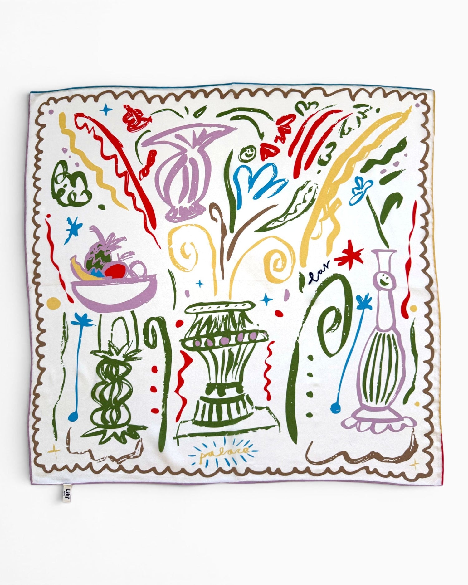 Lar Studio Palace 62 x 62 Fular Multicolor