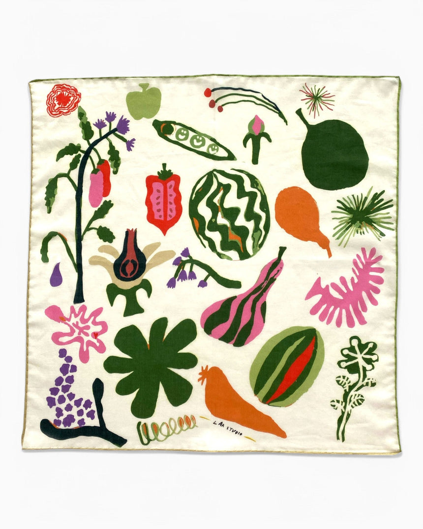 Lar Studio Peas In A Pod Bandana 53x53 Multicolor