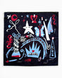 Lar Studio Queen of Hearts 52 x 52 Bandana Navy