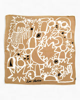 Lar Studio Stars and Sparks Beige 55x55 Fular Beige