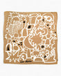 Lar Studio Stars and Sparks Beige 55x55 Fular Beige