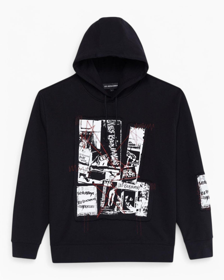 Les Benjamins Erkek Hoodie Black