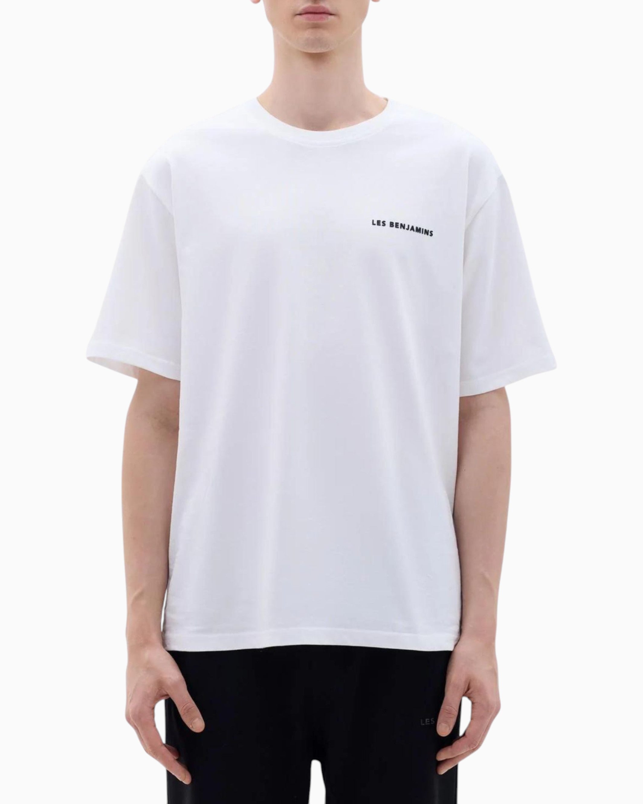 レスベンジャミンズ LES BENJAMINS Tシャツ カットソー 白黒