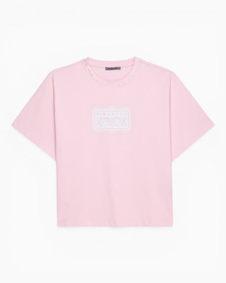 Les Benjamins Kısa Kollu Kadın T-Shirt Pink