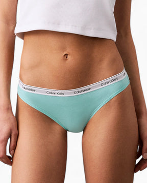 Calvin Klein Low Rise Bikini Briefs 3PK Modern Logo - Kadın Black/Beau Blue/White