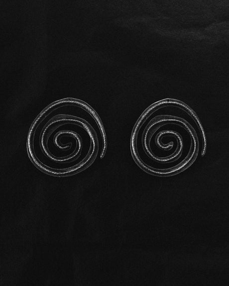 Ma Soeur Et Moi Spiral Earring Medium Silver