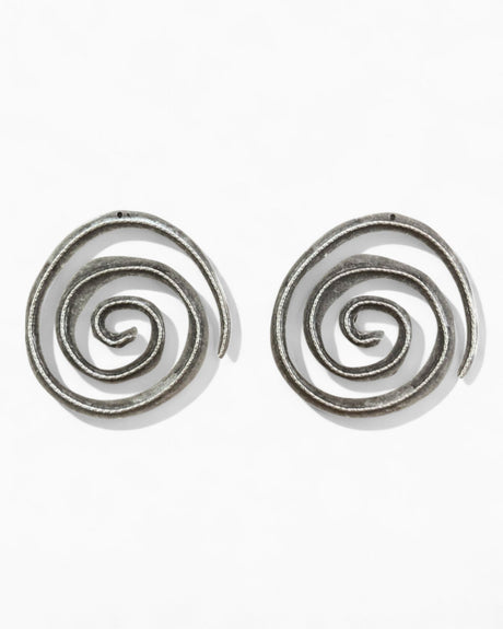 Ma Soeur Et Moi Spiral Earring Medium Silver