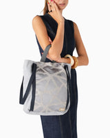 Mah-roc Patchwork Tote Parlak Gri