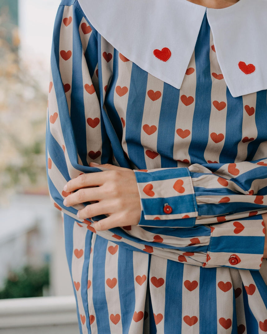 Mama in Love Tiny Hearts Kadın Bluz