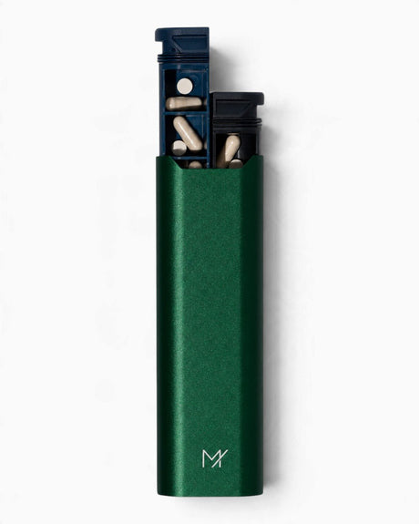 Mannox AM/PM Pill Box Forest Green