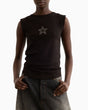 Miaou Lucia Top Stud Star Black