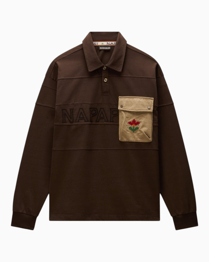 Bloom Jersey Long-Sleeve Erkek Polo T-Shirt
