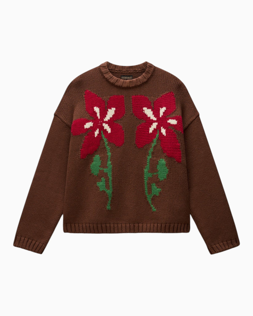 Napapijri Bloom Kadın Kazak Dark Brown