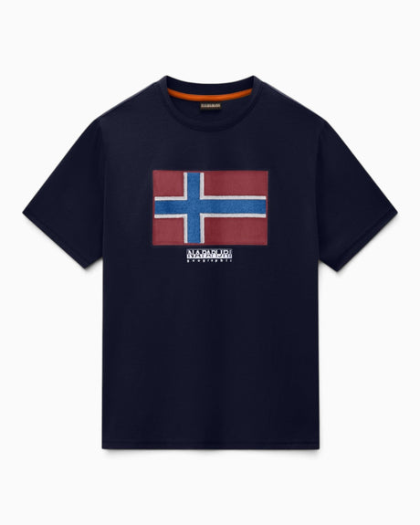 Napapijri Tiki Short-Sleeve T-Shirt Dark Blue