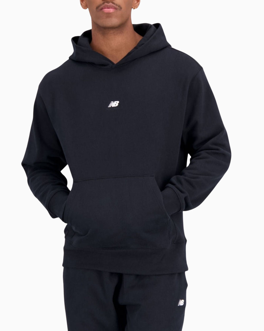 New Balance Athletics Remastered Graphic French Terry Erkek Hoodie Black