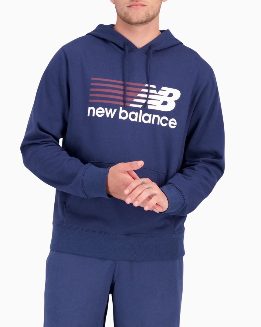 New Balance Classic Erkek Hoodie Navy