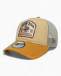 New Era Graphic Patch Trucker 9FORTY Şapka Beige