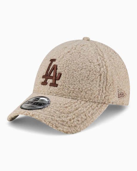 New Era LA Dodgers Borg 9FORTY Şapka Light Beige