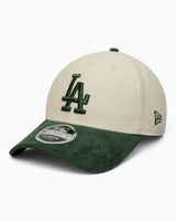 New Era LA Dodgers Cord 9FORTY Şapka Cream & Green