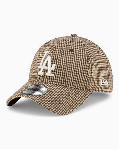 New Era LA Dodgers Houndstooth 9TWENTY Şapka Brown