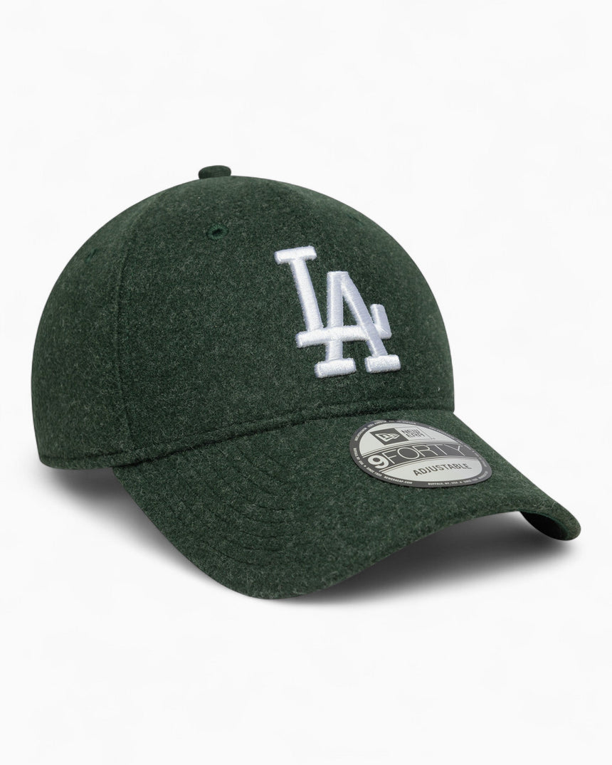 New Era LA Dodgers Melton Wool 9FORTY Şapka Green