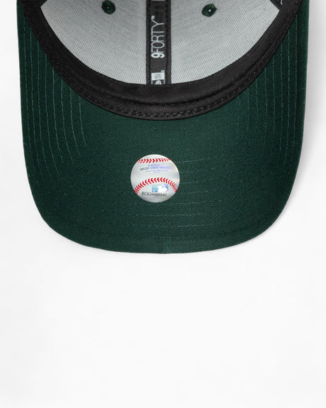 New Era LA Dodgers Melton Wool 9FORTY Şapka Green