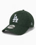 New Era LA Dodgers Melton Wool 9FORTY Şapka Green
