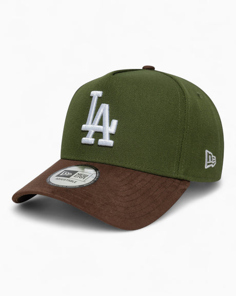 New Era LA Dodgers MLB Suede E-Frame 9FORTY Şapka Green